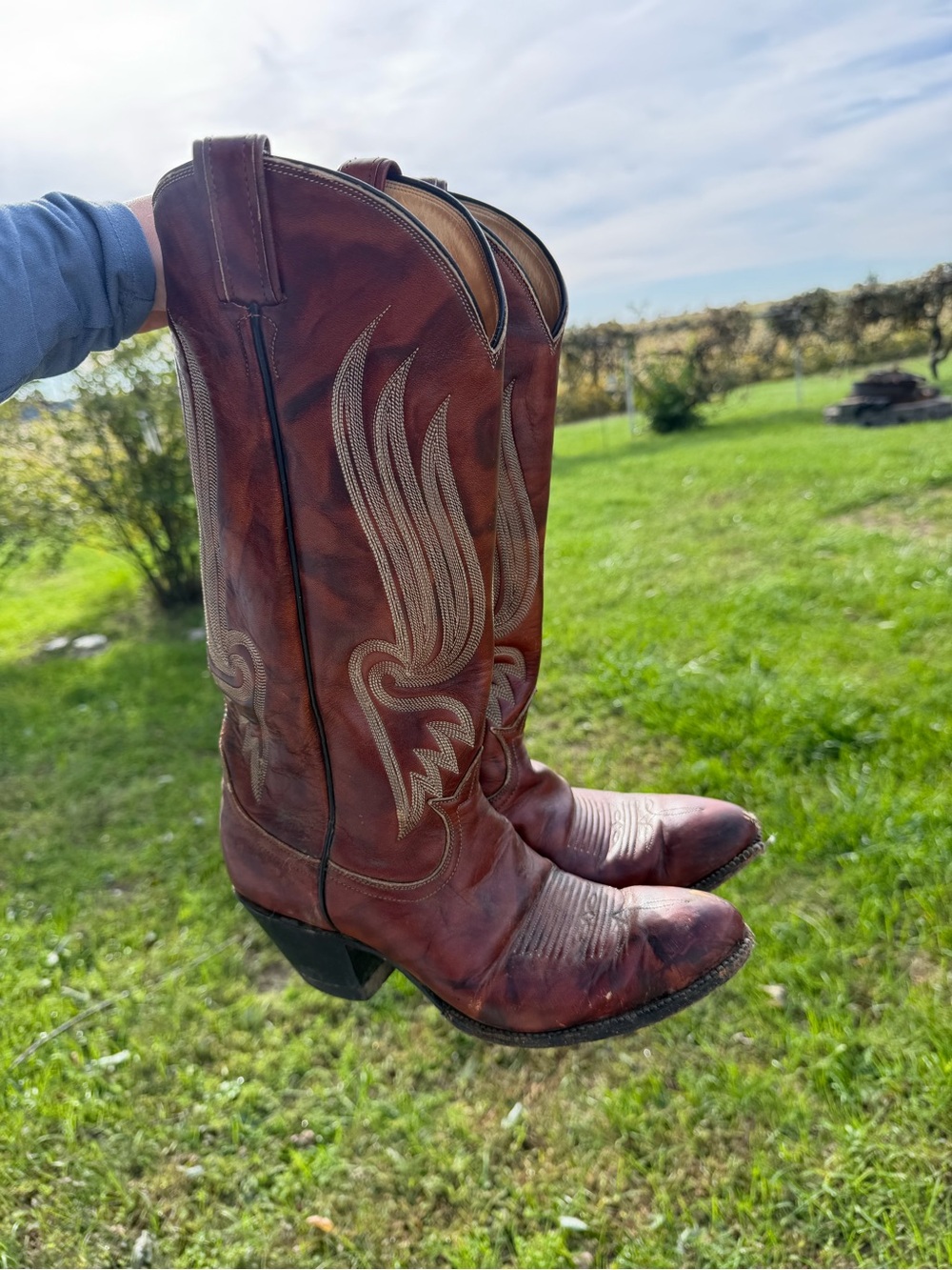 Vintage Tony Lama Boots Size 7.5 - Worn